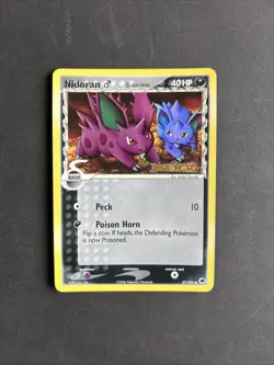 Pokemon TCG Nidoran M (Delta Species) EX Dragon Frontiers 57/101 Reverse Holo - Image 1