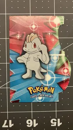 MACHOP #66 Stage 1 Die-Cut POKEMON 2000 Trading Card EVO10 of 12 TOPPS - Image 1