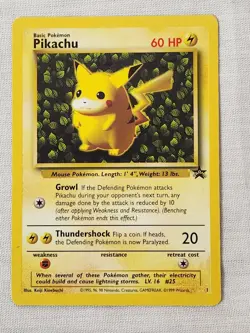 NM Pikachu - Normal #1 Black Star Promo Pokemon TCG - Image 1