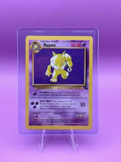 Pokemon TCG Hypno Fossil Card 23/62 1st Edition Regular Non-Holo Rare LP - Image 1