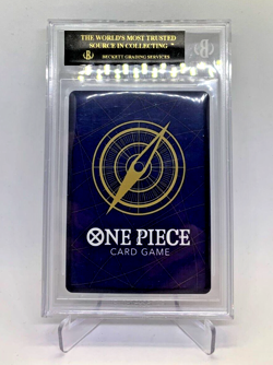 One Piece 2023 "FUJITORA ISSHO" #OP03-078 SR Black Label BGS 10 Marine Admiral - Image 4