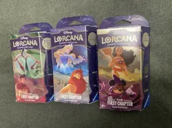 Disney Lorcana | The First Chapter Starter Decks | Set of 3 Sealed First Print 4050368981912 - Image 1