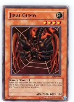 Yu-Gi-Oh Jirai Gumo Metal Raiders MRD-089 Unlimited Common Card Played LP - Image 1