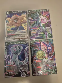 Majin Buu, The Shadow Warrior Ex16-07 Dragonball Super 4 Card Lot Foil - Image 1