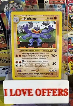 POKEMON BLACK STAR PROMO EDITION MACHAMP CARD #43 C STORE MORE RARE SEE PICS - Image 1
