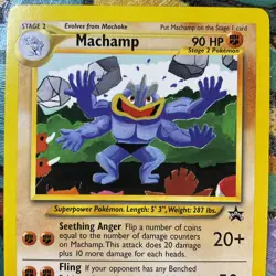 POKEMON BLACK STAR PROMO EDITION MACHAMP CARD #43 C STORE MORE RARE SEE PICS - Image 3