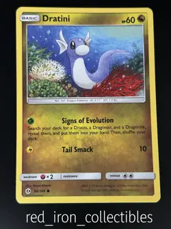 Dratini 94/149 Common Sun & Moon Base Pokemon Card 2017 - Image 1