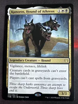 MTG Kunoros, Hound of Athreos Theros Beyond Death 222/254 Regular Rare - Image 1