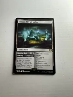 Midgar, City of Mako NM Final Fantasy Magic The Gathering Mtg Near Mint Land - Image 1