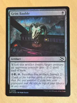 Magic the Gathering MTG Grim Bauble Foil Aetherdrift NM - Image 1