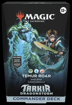 MTG Tarkir Dragonstorm Temur Roar Commander Deck (New/Sealed) - Image 1