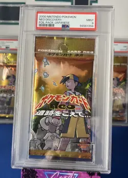 2000 Nintendo Pokemon Neo Discovery Foil Pack Japanese PSA 9 Mint - Image 1