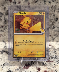 Pokemon Tcg Pikachu 051/162 Pokemon Day 2026 Promo Stamped - Image 1