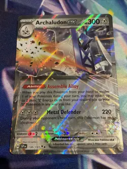 Pokemon TCG Archaludon ex 130/191 Double Rare Surging Sparks NM/M - Image 1