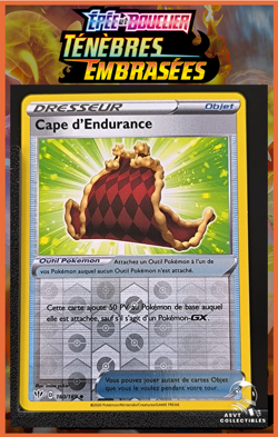 Carte Pokemon Cape d'Endurance 160/189 Reverse EB03 Tenebres Embrasees FR - Image 1