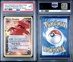 2021 Pokemon Celebrations Team Magma’s Groudon Holo Classic Collection PSA 9 - Image 3