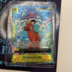 Bandai Monkey.D.Luffy OP07-109 Two Legends Treasure Rare Foil Card 6000 - Image 1