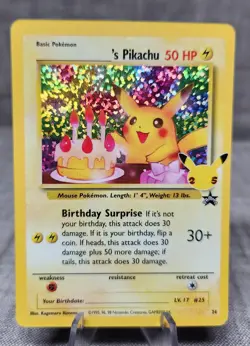 Pokemon TCG card, ______'s Pikachu 24/53 Celebrations: Classic Collection Holo - Image 1