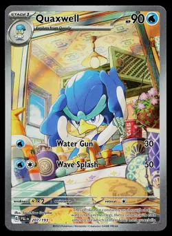 Pokemon Card - Quaxwell Paldea Evolved 207/193 Holo Illustration Rare - Image 1