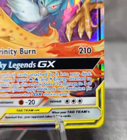 Pokemon TCG card Moltres, Zapdos,Articuno GX 44/68 Hidden Fates Holo Ultra Rare - Image 5