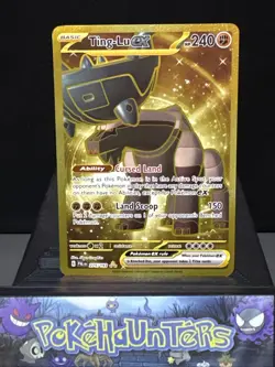 Pokemon Card Ting-Lu EX 275/193 Paldea Evolved Gold Hyper Rare Light Play - Image 1