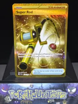 Pokemon Card Super Rod 276/193 Gold Hyper Rare Paldea Evolved Near Mint - Image 1