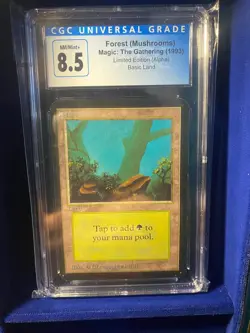 MTG *** Graded Limited: Alpha *** Forest CGC 8.5 - Image 1