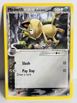 Meowth (Delta Species) 71/110 Holon Phantoms Pokemon Card - Image 1