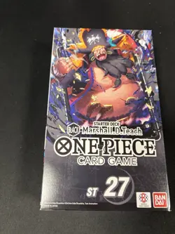 ST27 Blackbeard English New Sealed One Piece TCG Black Starter Deck - Image 1