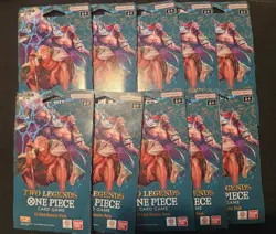 One Piece LOT OF 10, English OP-08 Two Legends Booster Packs, NEW/Sealed! - Image 1