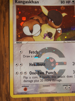 Pokemon 2004 Pokemon Fire Red Leaf Green Kangaskhan foil card, mint condition - Image 2