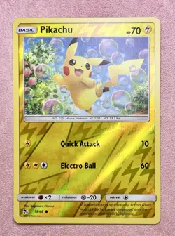 Pikachu | 19/68 | Hidden Fates | Reverse Holo | Pokemon Card TCG | NM - Image 1