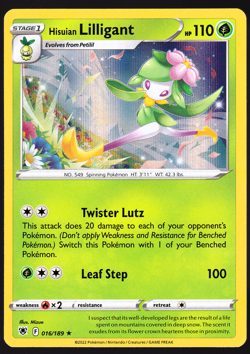 Hisuian Lilligant 016/189 Holo Astral Radiance Pokemon TCG Card NM - Image 1