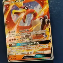 Ho-oh GX 21/147 Burning Shadows Played Ultra Rare Pokemon Card TCG Holo - Image 3