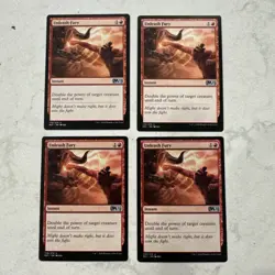 Magic the Gathering MTG Unleash Fury Play Set Of 4 Cards - Image 1