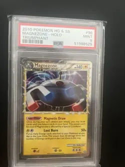Magnezone PRIME 96/102 Holo Triumphant Pokemon Card PSA 9 MINT - Image 1