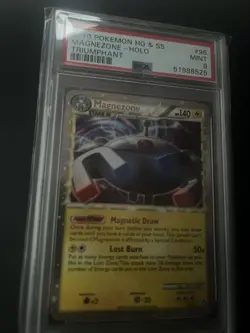Magnezone PRIME 96/102 Holo Triumphant Pokemon Card PSA 9 MINT - Image 2
