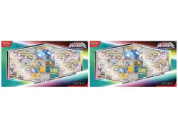2x Pokemon Prismatic Evolutions Lucario EX & Tyranitar EX Premium Box Sealed - Image 1
