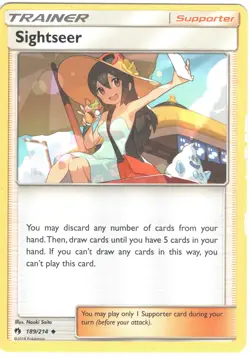 Sightseer - SM - Lost Thunder 189/214 - Uncommon - NM Pokemon TCG - Image 1