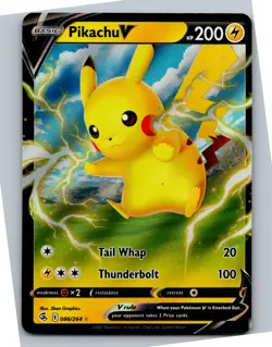 Pikachu V - SWSH08: Fusion Strike 086/264 - Ultra Rare - NM Pokemon TCG - Image 1