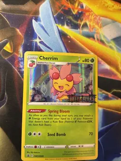 Pokemon TCG Cherrim SWSH088 Battle Styles Pre Release Promo - Image 3