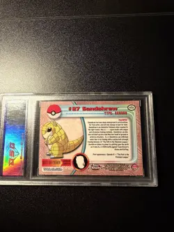 2000 TOPPS CHROME POKEMON T.V. #27 SANDSHREW PSA 9 - Image 2