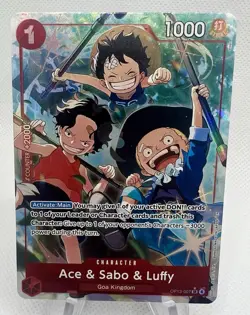 Ace & Sabo & Luffy - Alt Art - OP13-007 - Carrying On His Will - One Piece TCG - Image 1