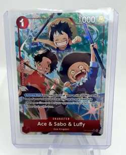 Ace & Sabo & Luffy - Alt Art - OP13-007 - Carrying On His Will - One Piece TCG - Image 3