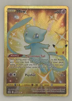 Mew 25th anniversary holo rare 25/25 Pokemon card - Image 1