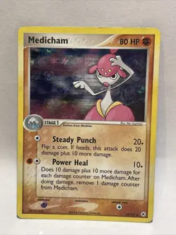 Medicham 42/101 LP Energy Holo Foil Vintage Pokemon card. - Image 1