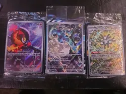 3 POKEMON PROMO SEALED LOT (Phantasmal Flames- Black Bolt - Surging Sparks) - Image 1