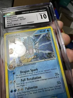 2005 Pokemon EX Deoxys Gyarados Holo 8/107 CGC 10 Gem Mint - Image 3