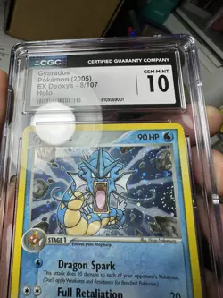 2005 Pokemon EX Deoxys Gyarados Holo 8/107 CGC 10 Gem Mint - Image 5