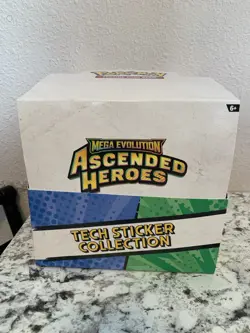 POKEMON TCG MEGA EVOLUTIONS ASCENDED HEROES TECH STICKER COLLECTION BOX 36 PACKS - Image 1